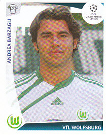 Andrea Barzagli VfL Wolfsburg samolepka UEFA Champions League 2009/10 #127